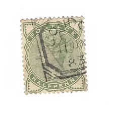 Lt1594. Sello Antiguo Inglés De 1880