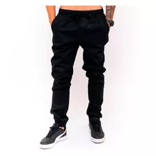 Calças Jeans Camuflada Masculina Jogger Com Punho Elastico