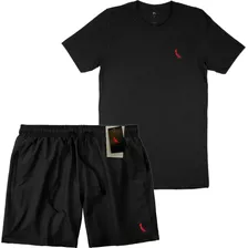 Conjunto Kit Short Elastano - Camiseta Algodão Reserva