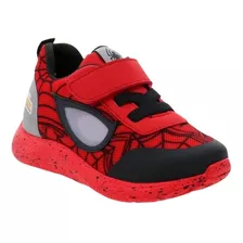 Tenis Spiderman Marvel Led Velcro Hombre Araña 15 - 17.5 (15