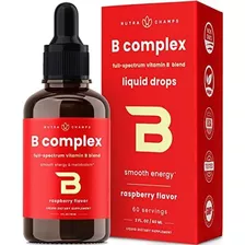 Nutra Champs B Complex Smooth Energy Gotero 60 Ml Sabor Raspberry