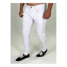 Calça Jeans Masculina Skinny Premium Destroyed Slim Lycra