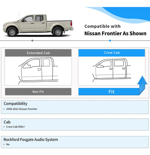 Oedro Alfombrillas Compatibles Con Nissan Frontier Crew Cab. Foto 2