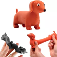 Cachorro Salsicha Pug Estica Esmaga Fidget Toys Antiestresse