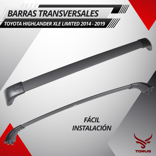 Barras Portaequipaje Para Toyota Highlander 2014-2019 Xle Foto 2
