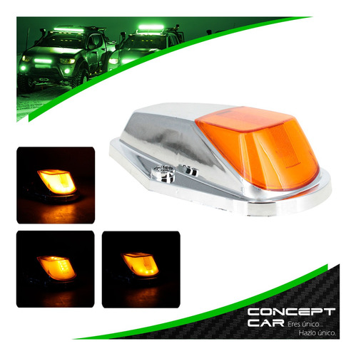 Plafon Zepelin Led Cob Ambar Estrobo Ford Pick Up 12-24v Foto 2