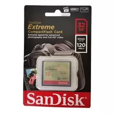 Tarjeta Memoria Camara Extreme Compactflash Sandisk 32gb Cam