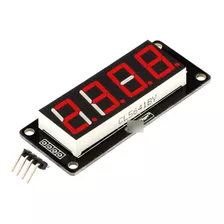 Modulo Led Display Reloj Tm1637 4 Dig 7 Segmentos 056p Rojo