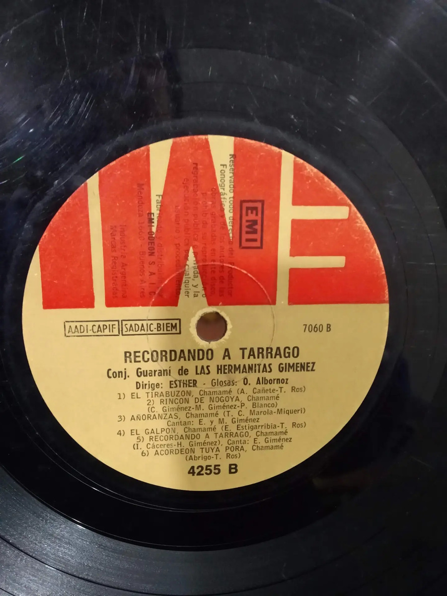 Las Hermanitas Gimenez - Recordando A Tarrago - vinilo 1980