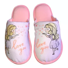 1 Par Pantufa Infantil Estampada Macia Home