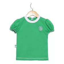 Baby Look Bebê Palmeiras Verde Feminina Oficial