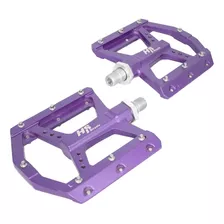 Pedales Para Bicicleta Bmx 1/2 Aluminio Morado Alnc-1004 Hs