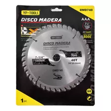 Disco Corte Madera 7 1/4 180 Mm 40 Dientes Dmd740