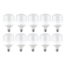 Kit 10 Lâmpada Led 20w E27 Alta Potência 6500k Bivolt