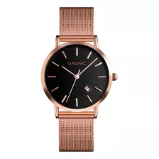 Reloj Pulsera Analógico Gadnic Cuarzo Sumergible Moderno 