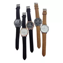 Relojes Pulsera Malla Tipo Gamuzada Negro/marron X Mayor X5 