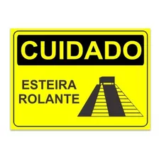 Placa Cuidado: Esteira Rolante 20x30 - B034 - V2
