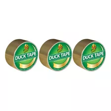 Duck Marca 280748 Cinta Adhesiva De Color, Oro Metlico, 1.88