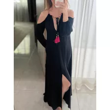 Vestido Maxi Bcbg Maxazria Xxs Negro Moda Chiffon