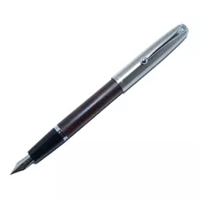 Caneta Tinteiro Jinhao 51a Madeira Ébano F