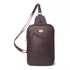 Mariconeras Bandoleras Hombre Piel Crossbody Travel M Yayas Color Café Oscuro