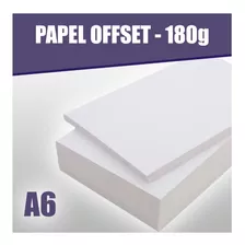 Papel Offset 180g Tamanho A6 Caixa Com 500 Folhas