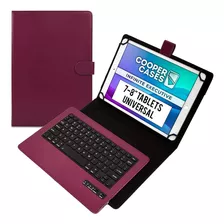 Funda Con Teclado Para Tablet De 7 A 8 Pulgadas Cooper