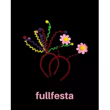 Combo Vinchas Flor/firulete-primavera-cotillón-x 12 (6 C/u) 