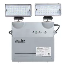 Luz De Emergencia Atomlux 8091led Con Batería Recargable 30 w 220v Gris