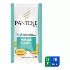 Shampoo Pantene Clásico 24 Sobres 10 Ml C/u