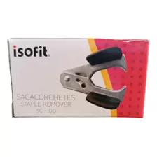 Sacacorchetes Negro Sc-100 Con Botón Seguridad Isofit