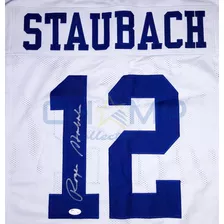 Jersey Autografiado Roger Staubach Dallas Cowboys Cstm Home