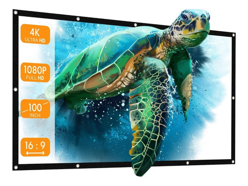 Pantalla Para Proyector 100 Pulgadas 16:9 Proyección Espesar