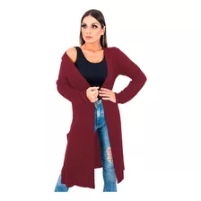 Cardigan Casaco Kimono Feminino Alongado Elegante Casual