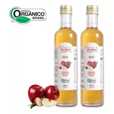Vinagre Maça Orgânico 2 Unidades De 500ml Fazenda São Roque 