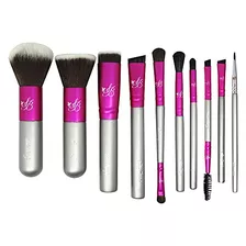 Set De Pinceles De Viaje De Maquillaje - Pequeños Y Duros. F