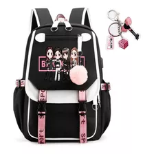 Mochila Escolar Blackpink Para Estudiantes Con Interfaz Usb