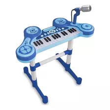 Piano Infantil Eletrônico Primeiro Grande Show Azul - Unik