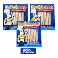 Kit Com 3 Palito Mastigável Cães Deliciosso 450g 95 Unidades