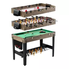 Mesa Ping Pong Multijuegos 3 En 1 Billar Futbolito Works