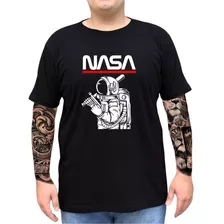 Camiseta Camisa Plus Size Nasa Tecnologia Astronauta Tumblr