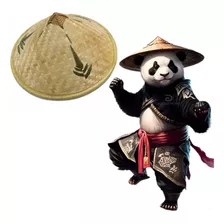 Sombrero Asiatico Accesorio Disfraz Kung Fu Panda Bambu Mnr