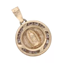 Medalla De 14k Oro Amarillo, Motivo Virgen 0.9 Gramos