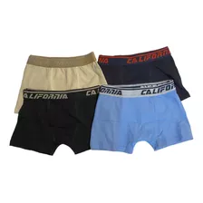 Kit 3 Cuecas Boxer Infantil Menino Algodão Conforto Básica