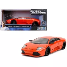 1/24 Roman Lamborghini Murcielago Rapidos & Furiosos Jada Color Naranja