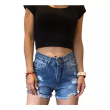 Short Mini De Jean Tiro Medio En Varios Talles Y Colores Ldv