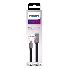 Cable Lightning A Usb Philips 1.2m Negro / Tecnocenter