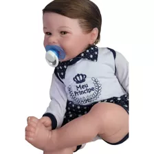 Boneco Bebê Reborn Menino Com Enxoval Príncipe