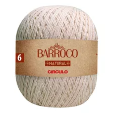 Linha Cordão Barbante Barroco Natural Círculo Nº6 - 700g Cor 6 Fios