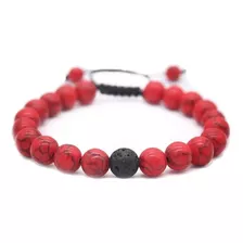 Pulsera De Piedra Jaspe Y Volcanica Hombre Mujer 2019 Ill